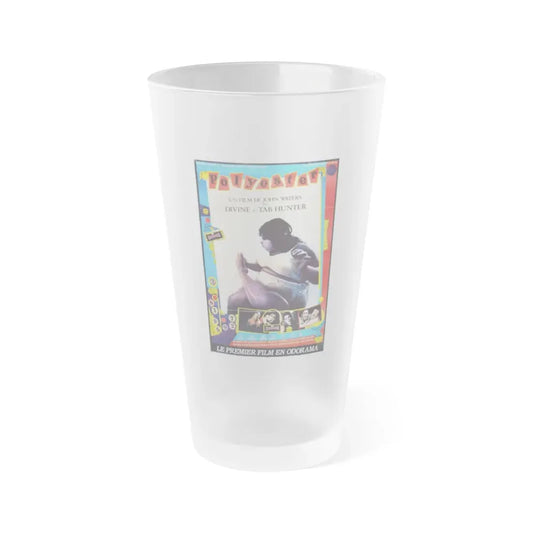 POLYESTER (FRENCH) 1981 Movie Poster - Frosted Pint Glass 16oz 16oz Frosted - Go Mug Yourself