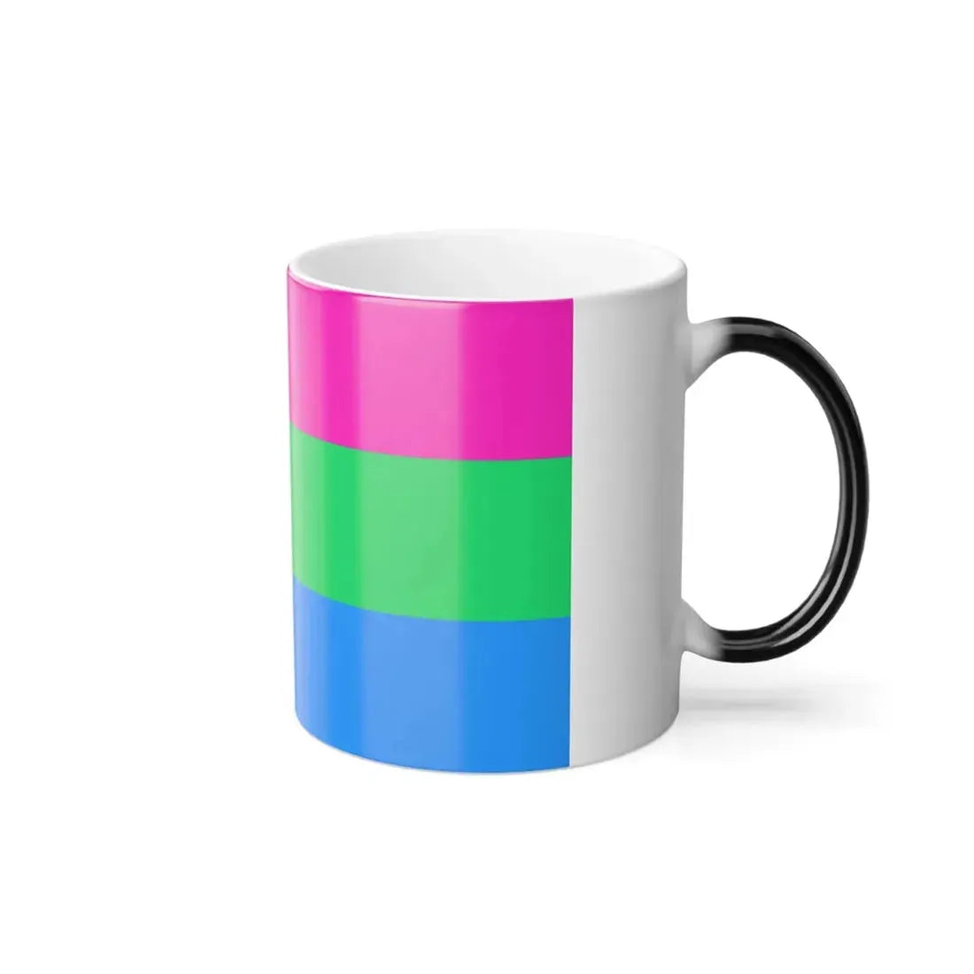 Polysexuality Pride Flag - Color Changing Mug 11oz - Go Mug Yourself