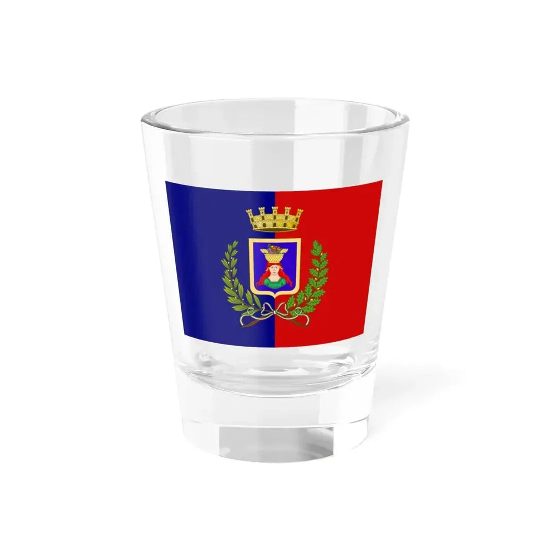 Pomezia-Bandiera (Italy) Shot Glass 1.5oz 1.5oz - Go Mug Yourself