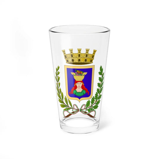 Pomezia-Stemma (Italy) (Coat of Arms) Pint Glass 16oz 16oz - Go Mug Yourself
