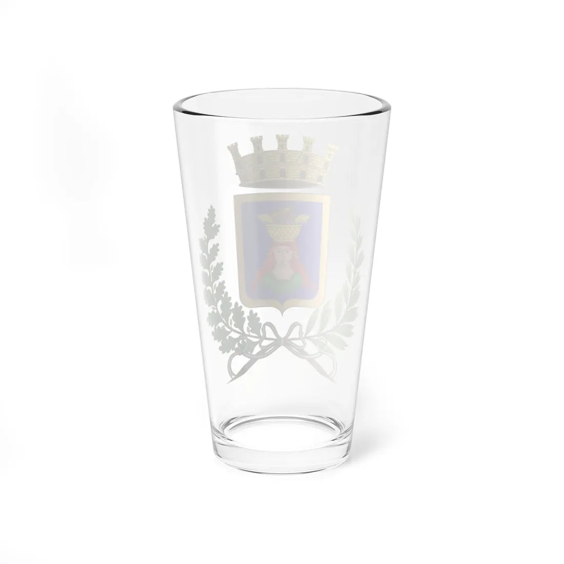 Pomezia-Stemma (Italy) (Coat of Arms) Pint Glass 16oz - Go Mug Yourself