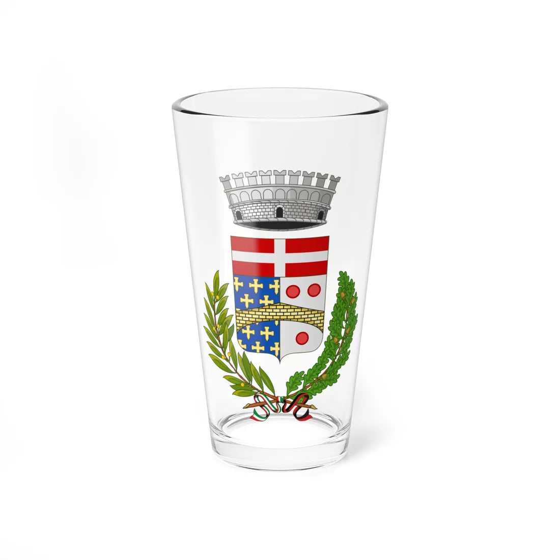 Pontboset-Stemma (Italy) (Coat of Arms) Pint Glass 16oz 16oz - Go Mug Yourself
