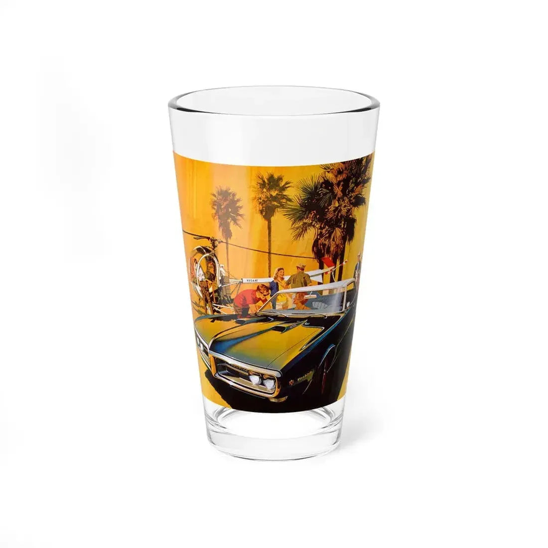 Pontiac Firebird advertisement (Magazine Illustration) Pint Glass 16oz 16oz - Go Mug Yourself
