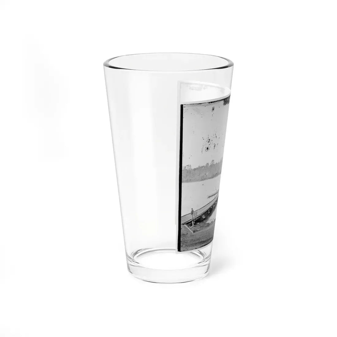 Pontoon Bridge Across The James River-2 (U.S. Civil War) Pint Glass 16oz - Go Mug Yourself