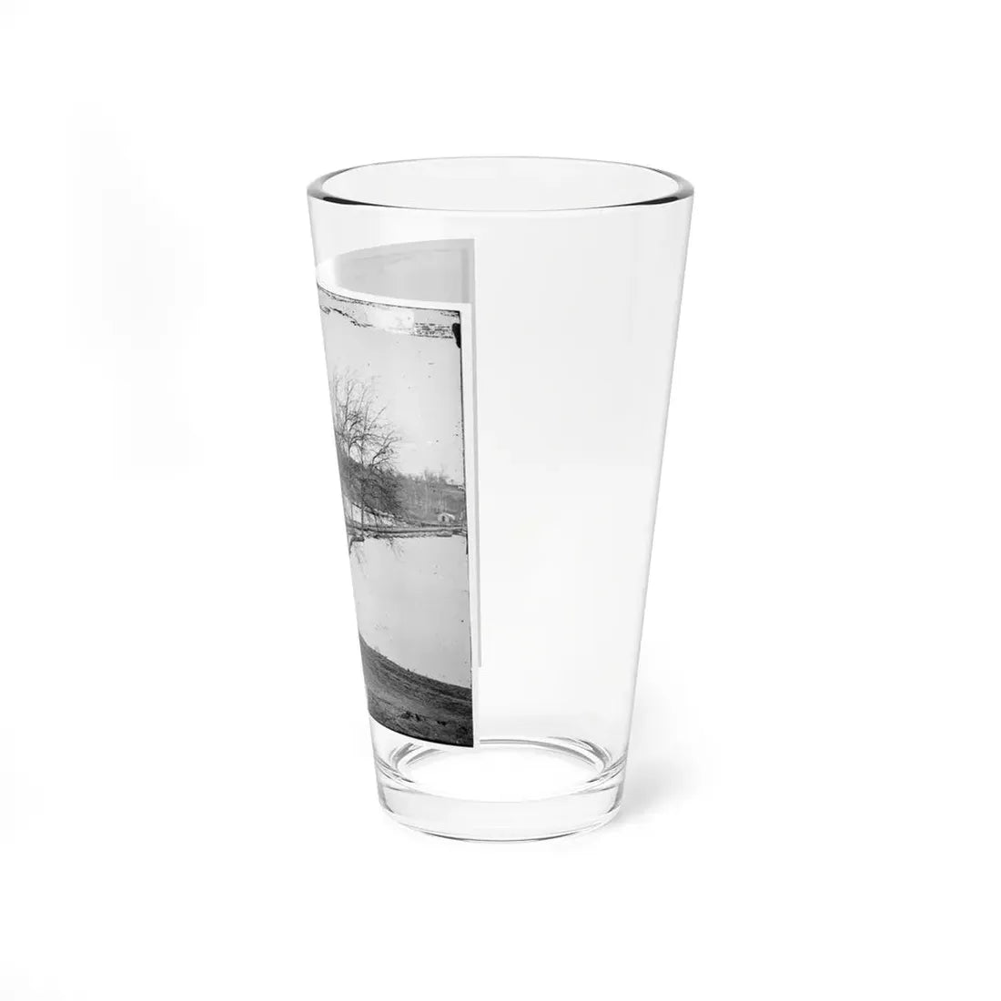 Pontoon Bridge Across The James River (U.S. Civil War) Pint Glass 16oz - Go Mug Yourself