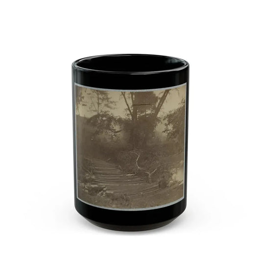 Pontoon Bridge (U.S. Civil War) Black Coffee Mug 15oz - Go Mug Yourself