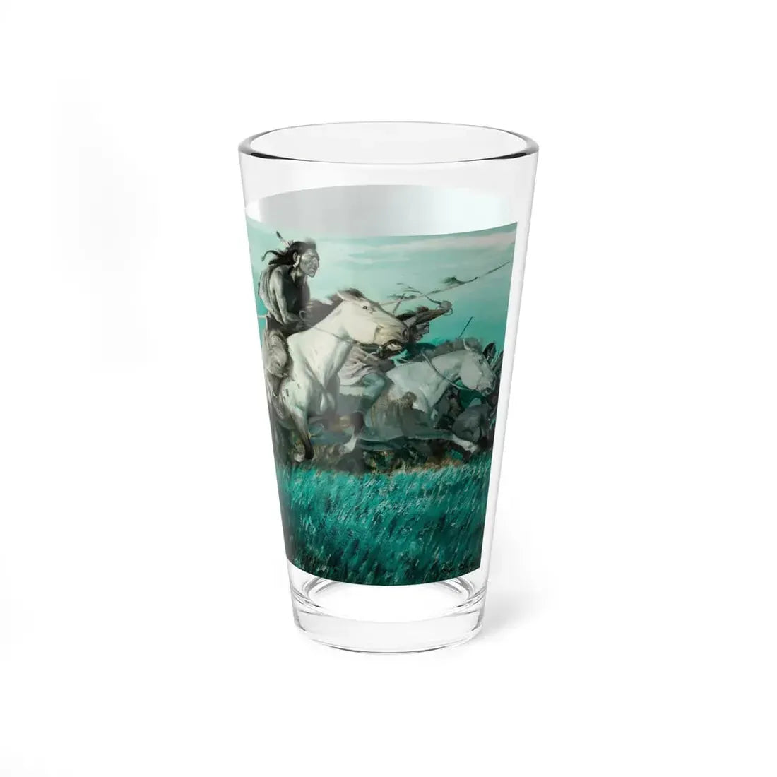Pony Soldier (Magazine Illustration) Pint Glass 16oz - Go Mug Yourself