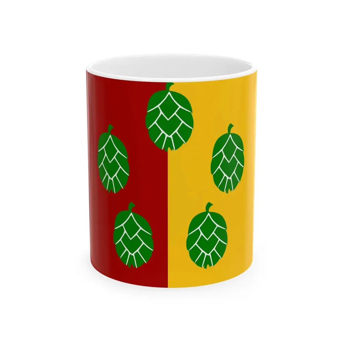 Poperinge vlag (Belgium) White Coffee Mug 11oz - Go Mug Yourself