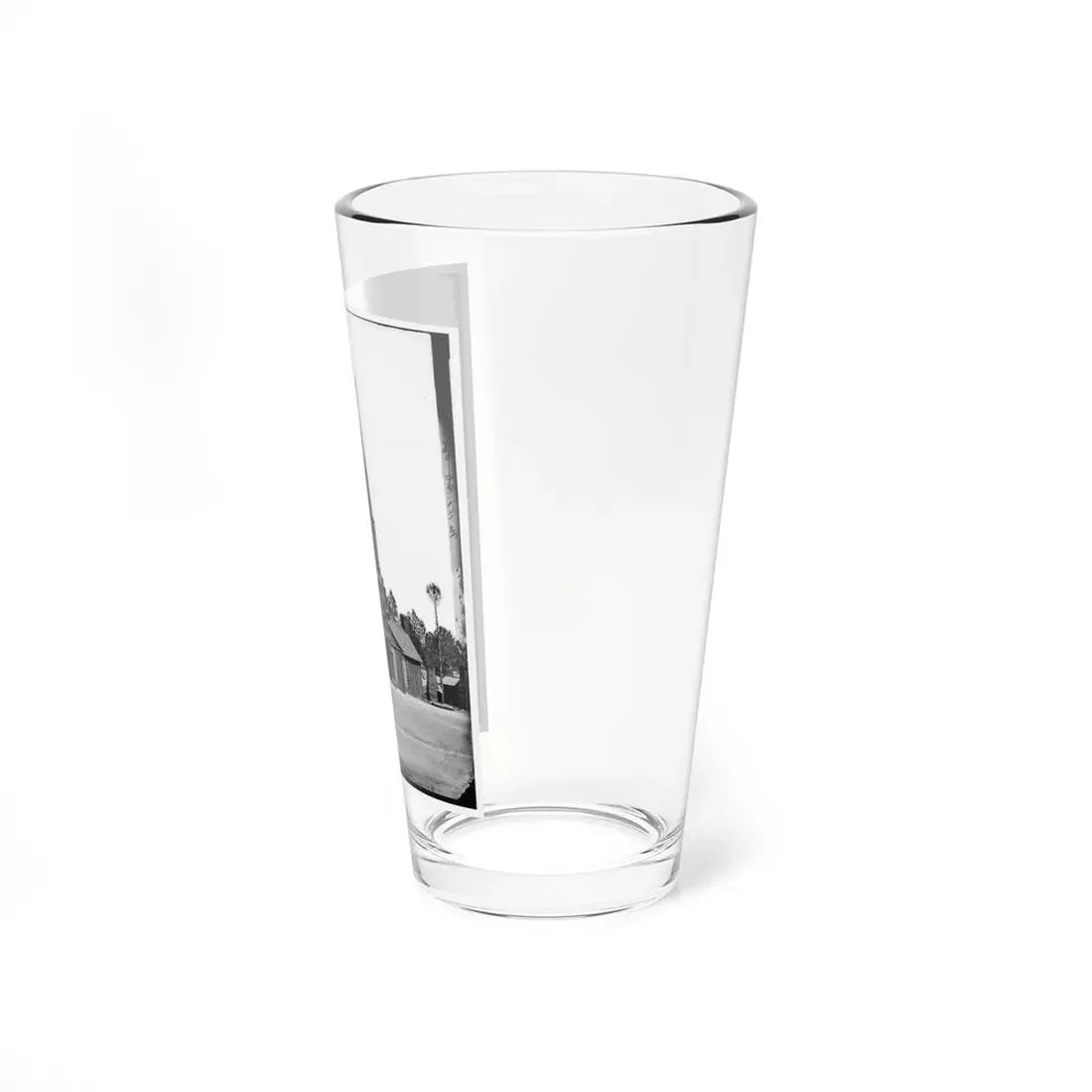 Poplar Grove, Va. Log Church Built By The 50th New York Engineers, With The Engineer Insignia Above The Door (U.S. Civil War) Pint Glass 16oz - Go Mug Yourself