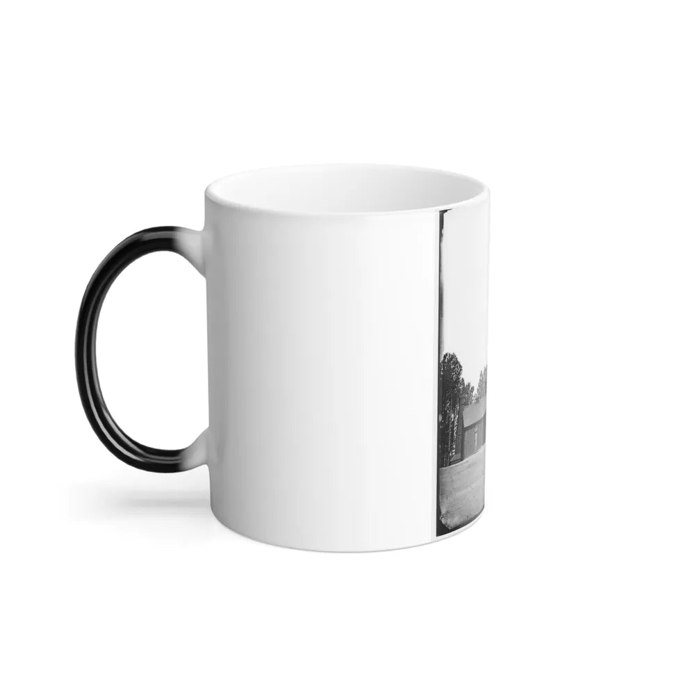 Poplar Grove, Va. Log Church Built by the 50Th New York Engineers, With the Engineer Insignia Above the Door (U.S. Civil War) Color Changing Coffee Mug 11oz-Go Mug Yourself