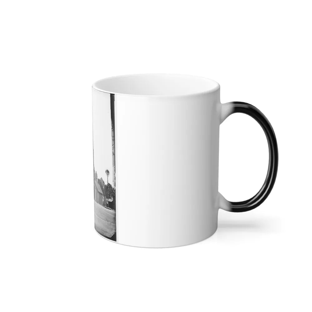 Poplar Grove, Va. Log Church Built by the 50Th New York Engineers, With the Engineer Insignia Above the Door (U.S. Civil War) Color Changing Coffee Mug 11oz-Go Mug Yourself