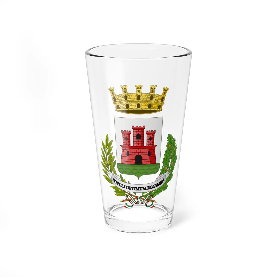 Popoli Terme-Stemma (Italy) (Coat of Arms) Pint Glass 16oz 16oz - Go Mug Yourself