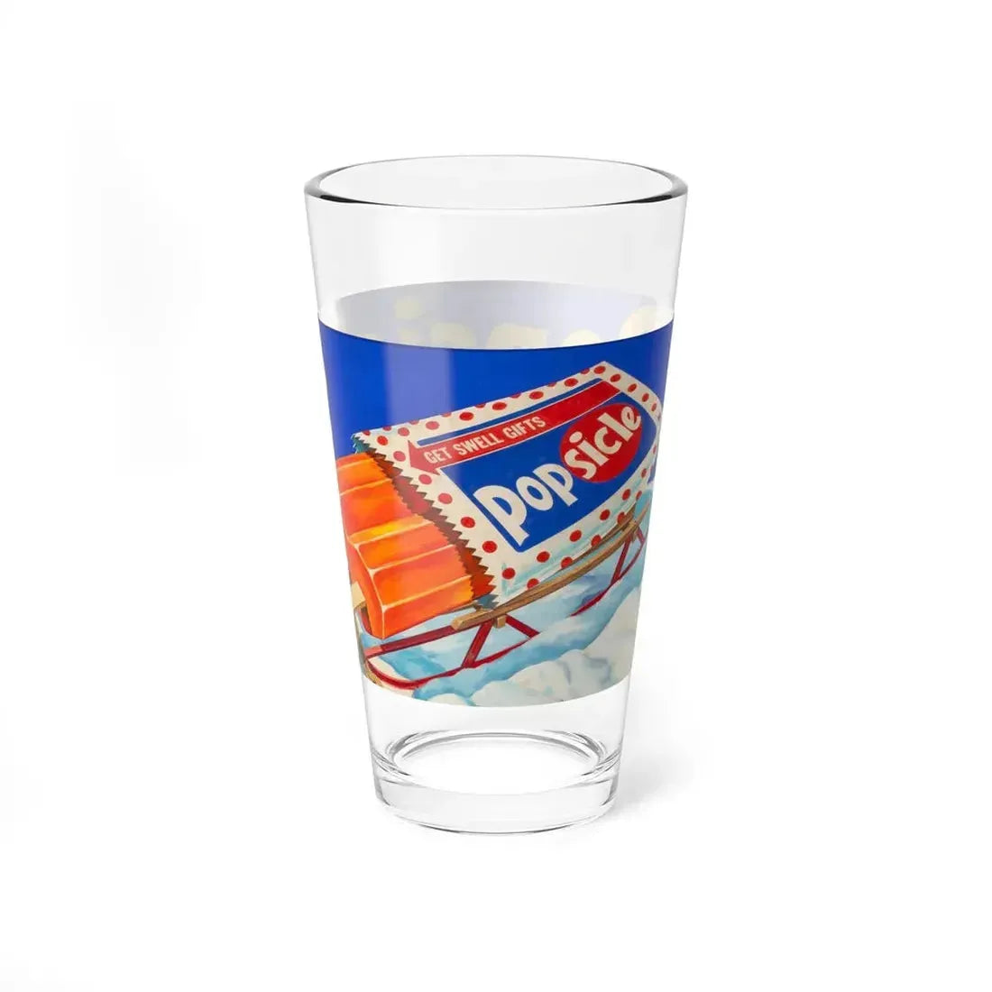 Popsicle ad illustration (Magazine Illustration) Pint Glass 16oz - Go Mug Yourself