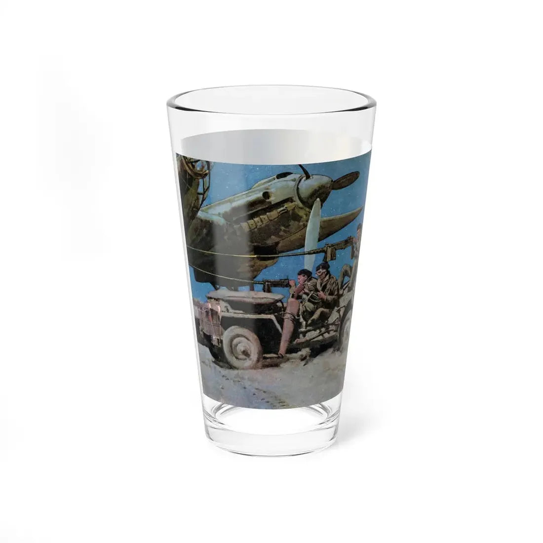 Popski's Private Army, True magazine, September 1950's (Magazine Illustration) Pint Glass 16oz - Go Mug Yourself