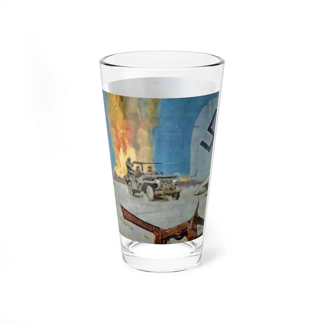 Popski's Private Army, True magazine, September 1950's (Magazine Illustration) Pint Glass 16oz - Go Mug Yourself