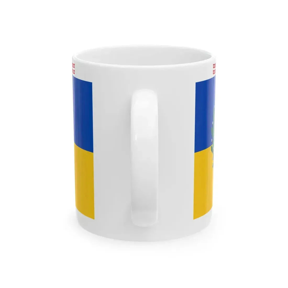 Porin prikaatin lippu (Finland) White Coffee Mug - Go Mug Yourself