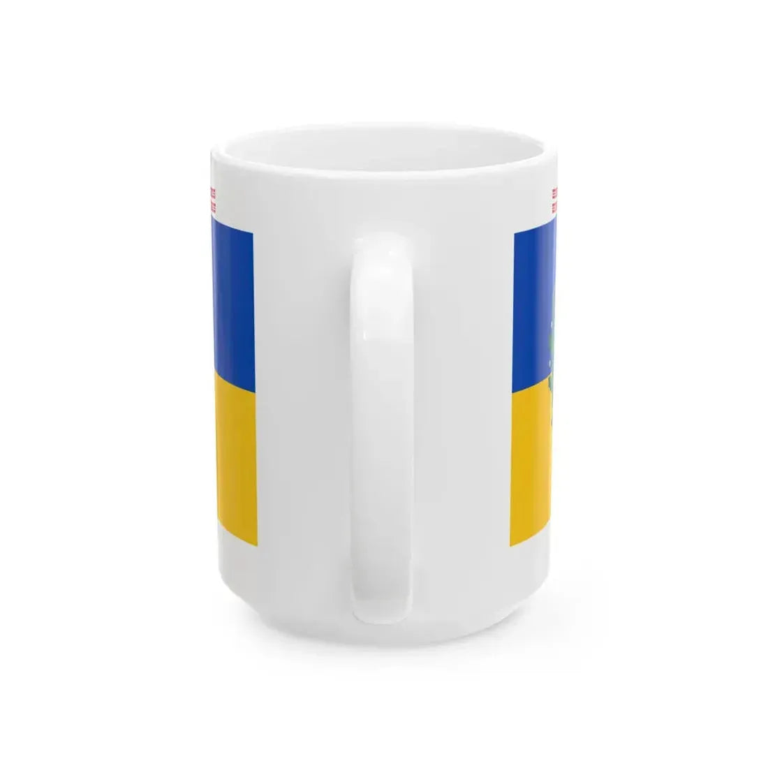Porin prikaatin lippu (Finland) White Coffee Mug - Go Mug Yourself