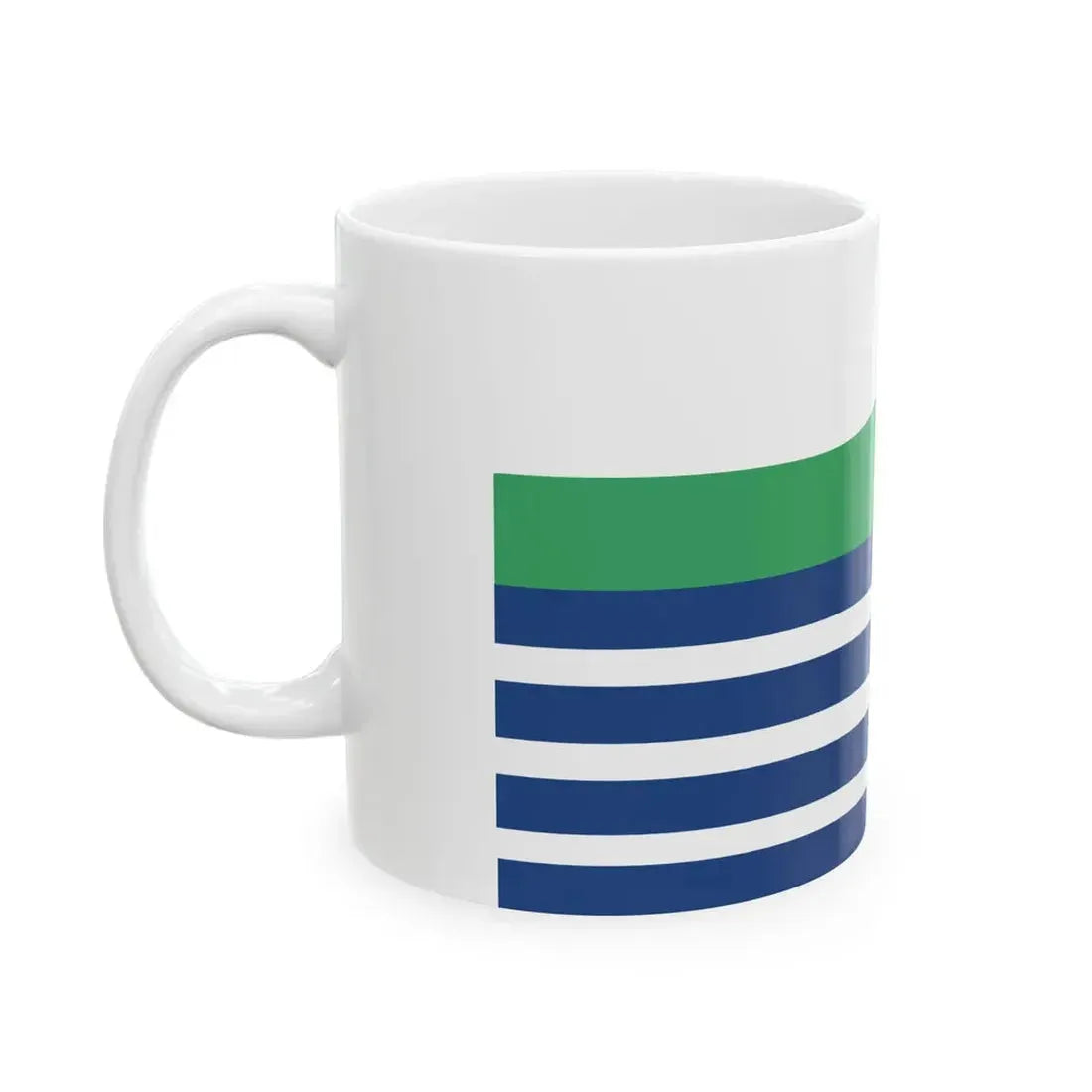 Porirua flag without COA (New Zealand) White Coffee Mug - Go Mug Yourself