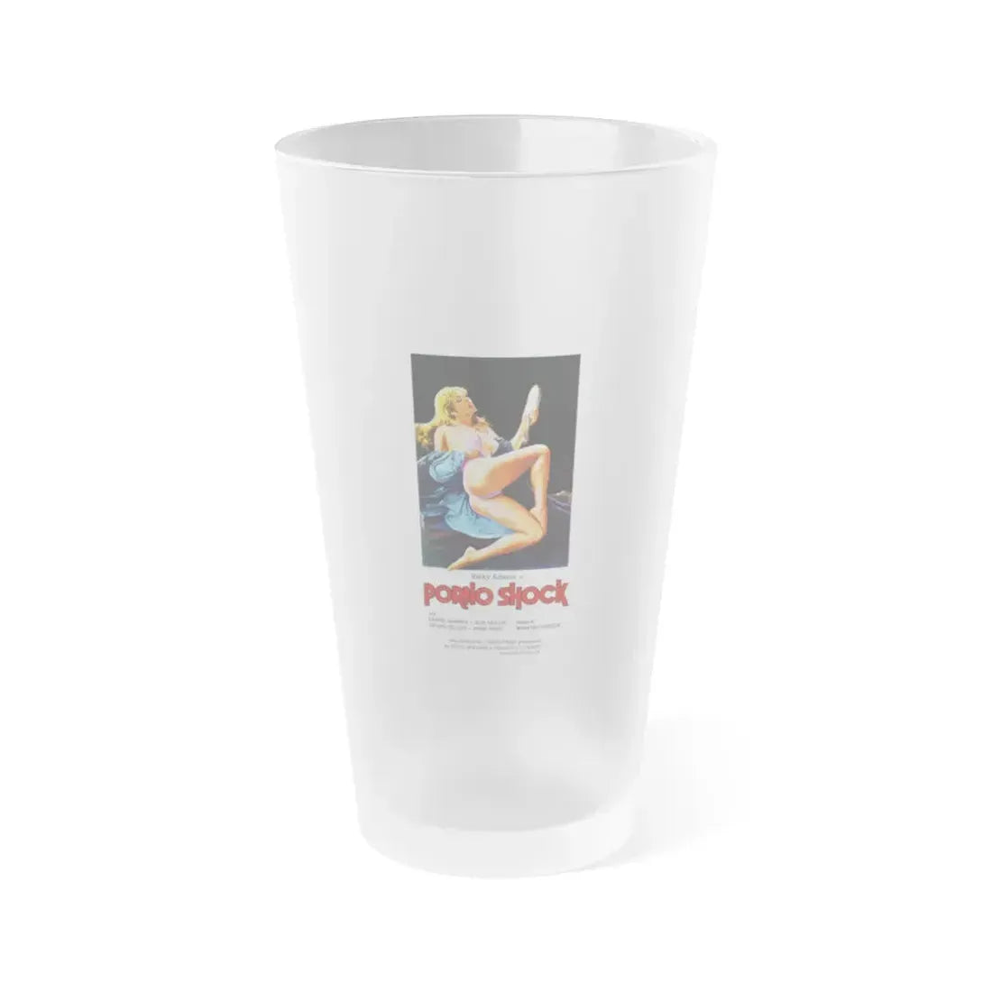 PORNO SHOCK (VOODOO PASSION) 1977 Movie Poster - Frosted Pint Glass 16oz 16oz Frosted - Go Mug Yourself