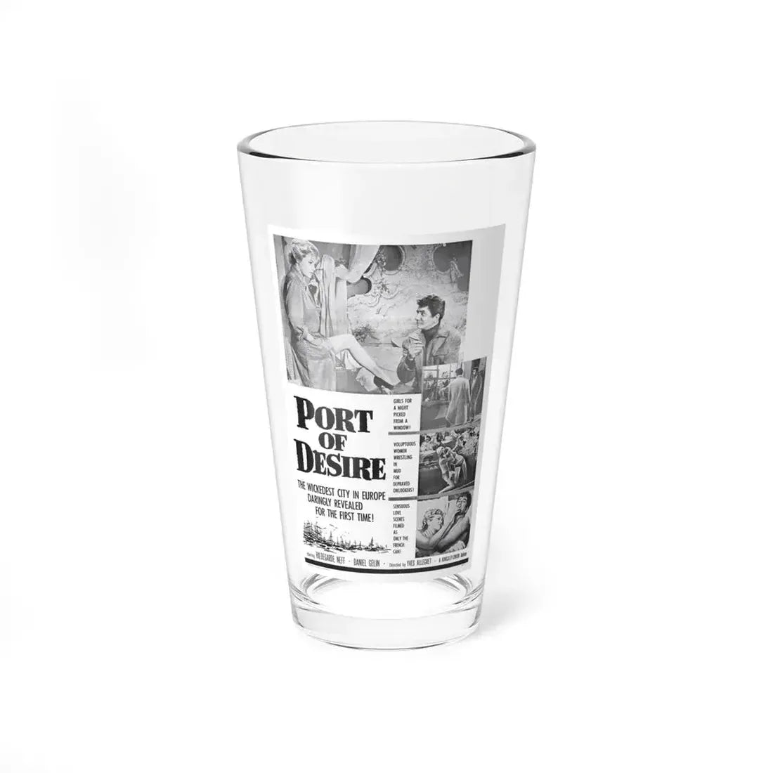 PORT OF DESIRE 1958 Movie Poster - Pint Glass 16oz 16oz - Go Mug Yourself