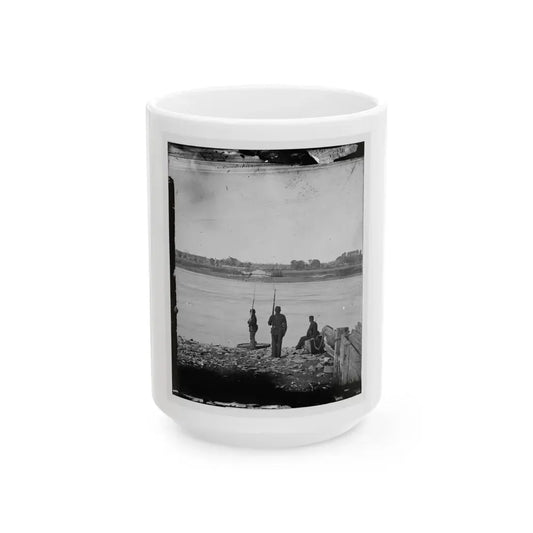 Port Royal Island, S.C. Coosaw Ferry; Battleground Of January 1, 1862, In The Distance (U.S. Civil War) White Coffee Mug 15oz - Go Mug Yourself