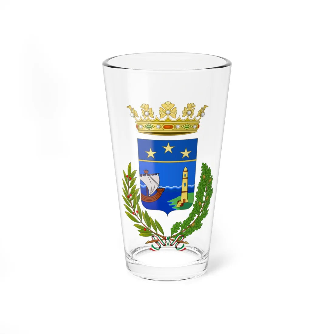 Portomaggiore-Stemma (Italy) (Coat of Arms) Pint Glass 16oz 16oz - Go Mug Yourself