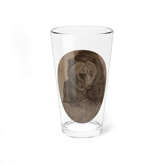 Portrait of a Bear (Magazine Illustration) Pint Glass 16oz 16oz - Go Mug Yourself