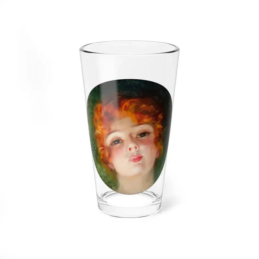 Portrait of a Girl (Magazine Illustration) Pint Glass 16oz 16oz - Go Mug Yourself