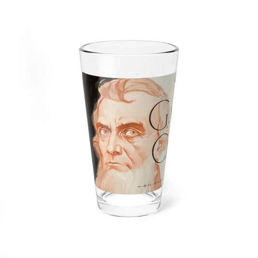 Portrait of a Man (Magazine Illustration) Pint Glass 16oz 16oz - Go Mug Yourself