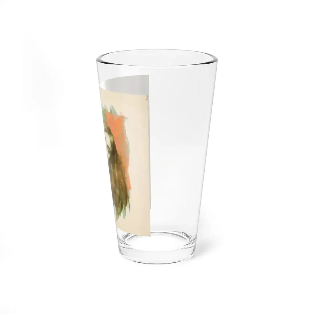 Portrait of a Young Woman (Magazine Illustration) Pint Glass 16oz - Go Mug Yourself