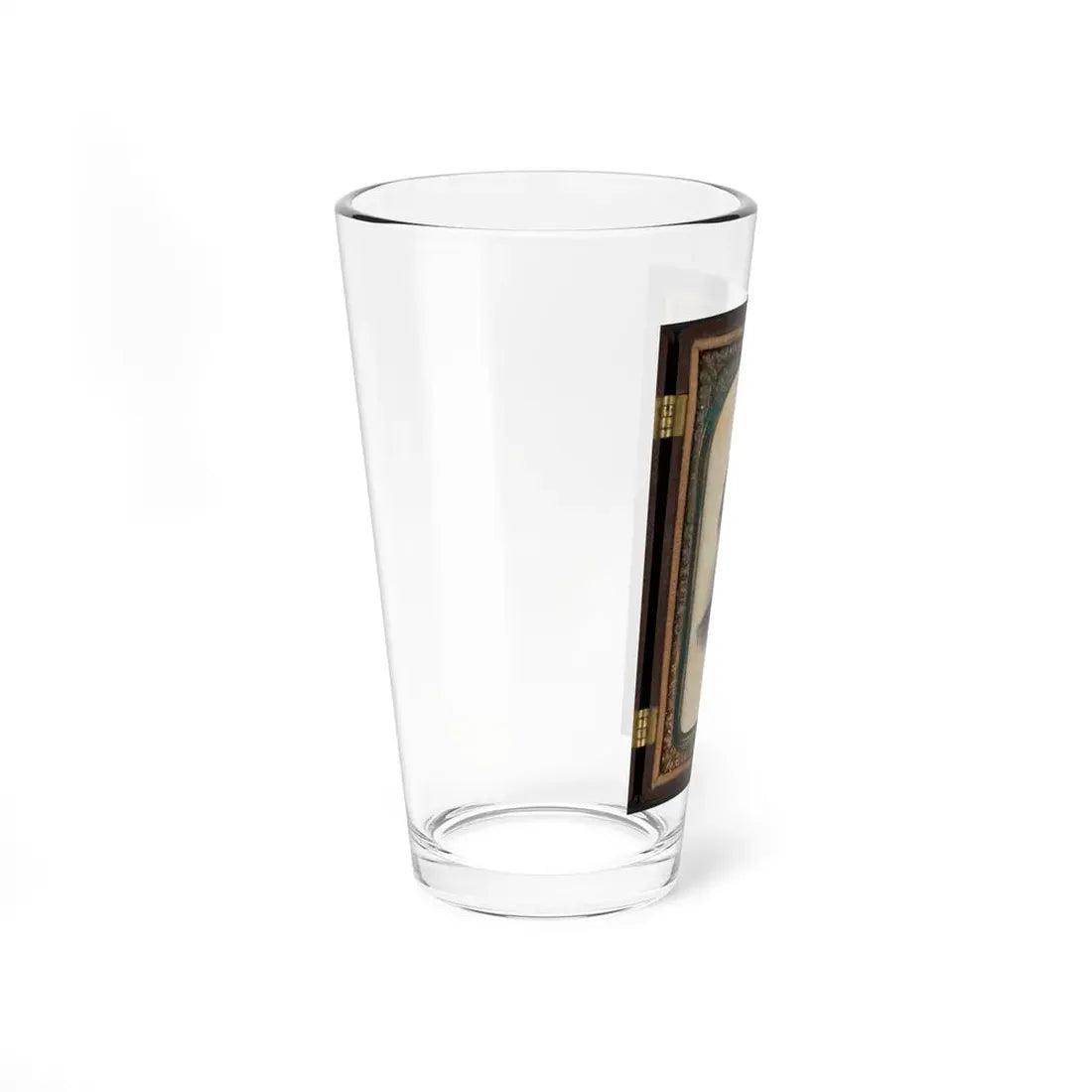 Portrait Of Abraham Lincoln In Thermoplastic Case (U.S. Civil War) Pint Glass 16oz - Go Mug Yourself