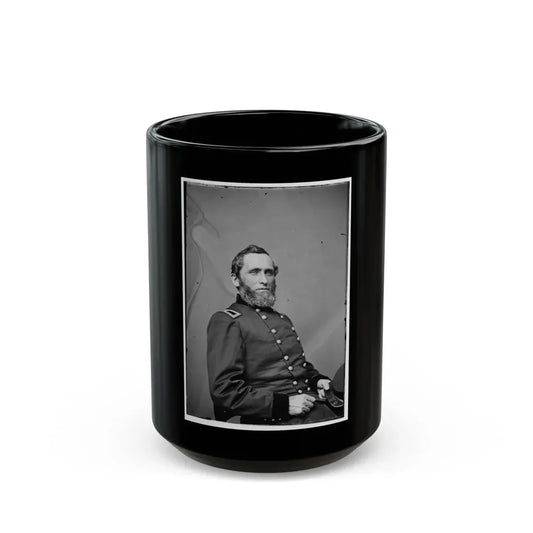 Portrait Of Brig. Gen. Benjamin M. Prentiss, Officer Of The Federal Army (Maj. Gen. From Nov. 29, 1862) (U.S. Civil War) Black Coffee Mug 15oz - Go Mug Yourself