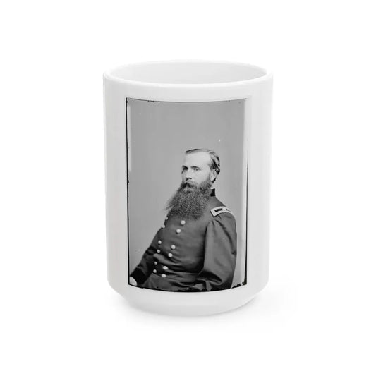 Portrait Of Brig. Gen. Charles K. Graham, Officer Of The Federal Army (U.S. Civil War) White Coffee Mug 15oz - Go Mug Yourself