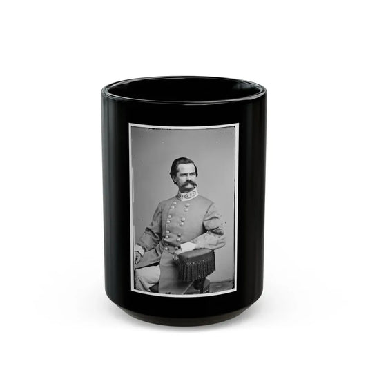 Portrait Of Brig. Gen. Richard L. T. Beale, Officer Of The Confederate Army (U.S. Civil War) Black Coffee Mug 15oz - Go Mug Yourself