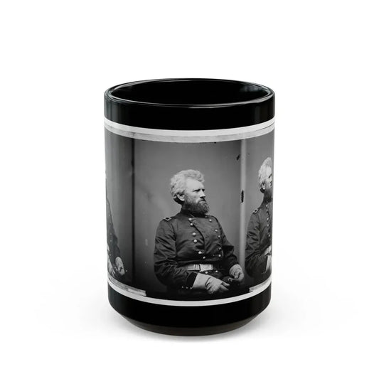 Portrait Of Brig. Gen. Robert Huston Milroy, Officer Of The Federal Army (Maj. Gen. From Nov. 29, 1862) (U.S. Civil War) Black Coffee Mug 15oz - Go Mug Yourself