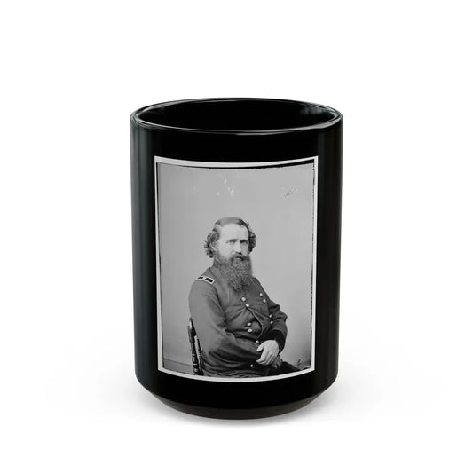 Portrait Of Brig. Gen. Robert Mitchell, Officer Of The Federal Army (U.S. Civil War) Black Coffee Mug 15oz - Go Mug Yourself