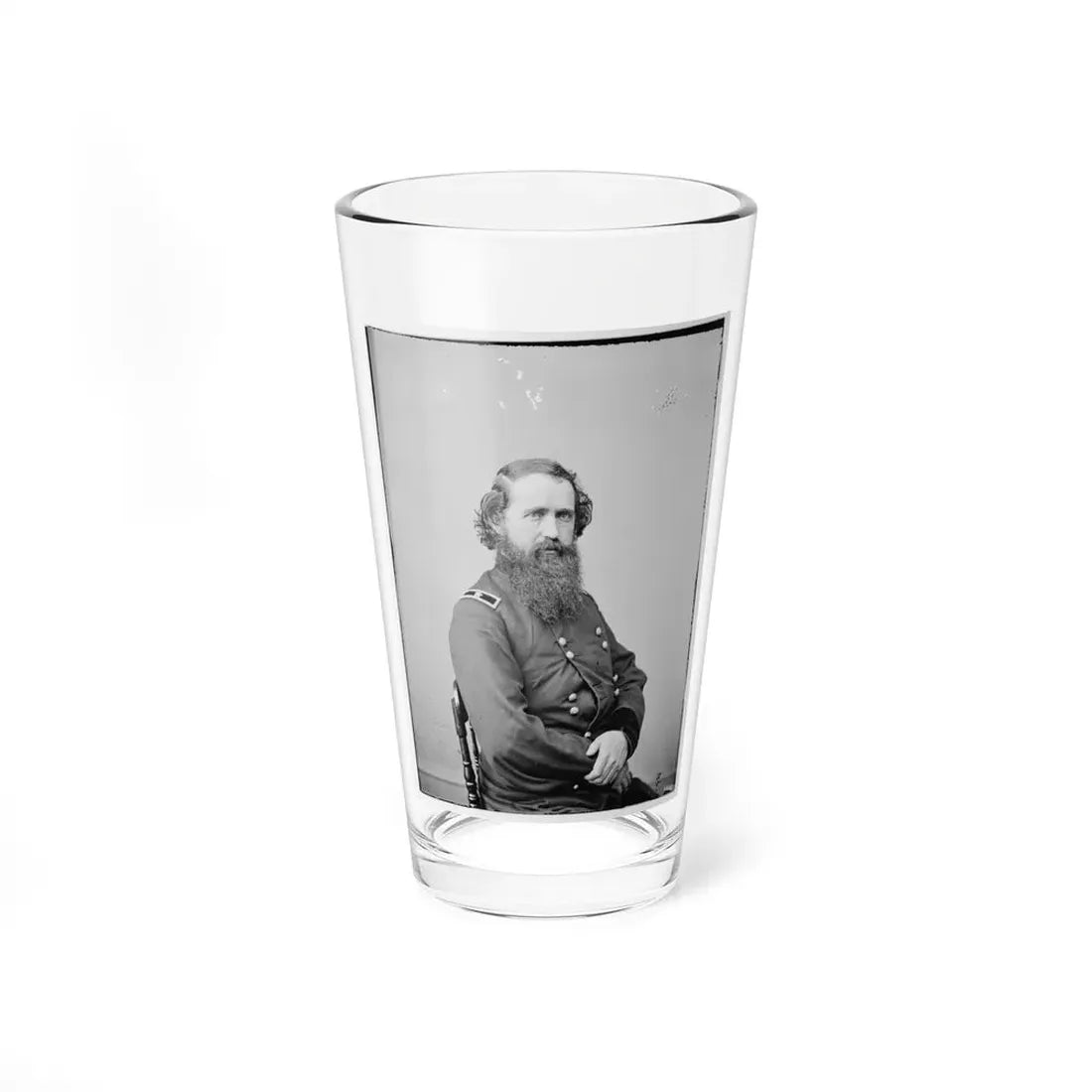 Portrait Of Brig. Gen. Robert Mitchell, Officer Of The Federal Army (U.S. Civil War) Pint Glass 16oz 16oz - Go Mug Yourself