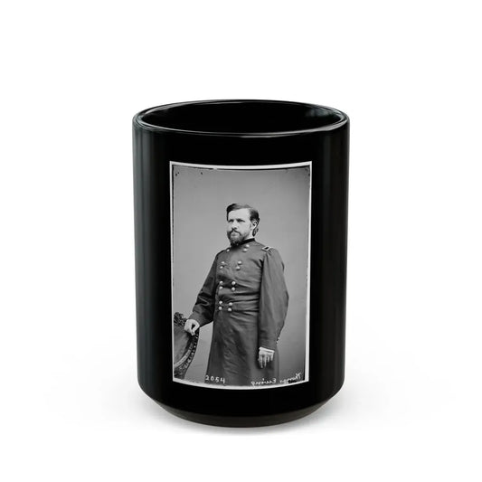 Portrait Of Brig. Gen. Thomas Ewing, Jr., Officer Of The Federal Army (U.S. Civil War) Black Coffee Mug 15oz - Go Mug Yourself