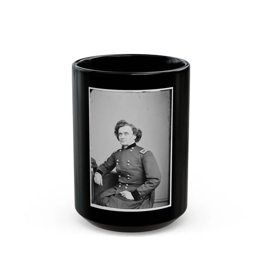 Portrait Of Brig. Gen. Thomas W. Sherman, Officer Of The Federal Army (U.S. Civil War) Black Coffee Mug 15oz - Go Mug Yourself