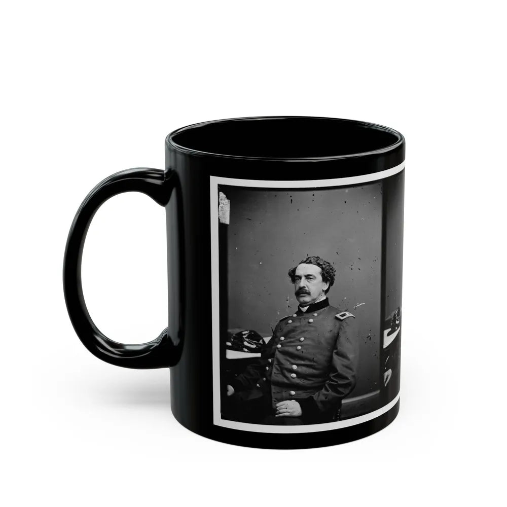 Portrait Of Brig. Gen. Abner Doubleday, Officer Of The Federal Army (Maj. Gen. From Nov. 29, 1862) (U.S. Civil War) Black Coffee Mug-Go Mug Yourself