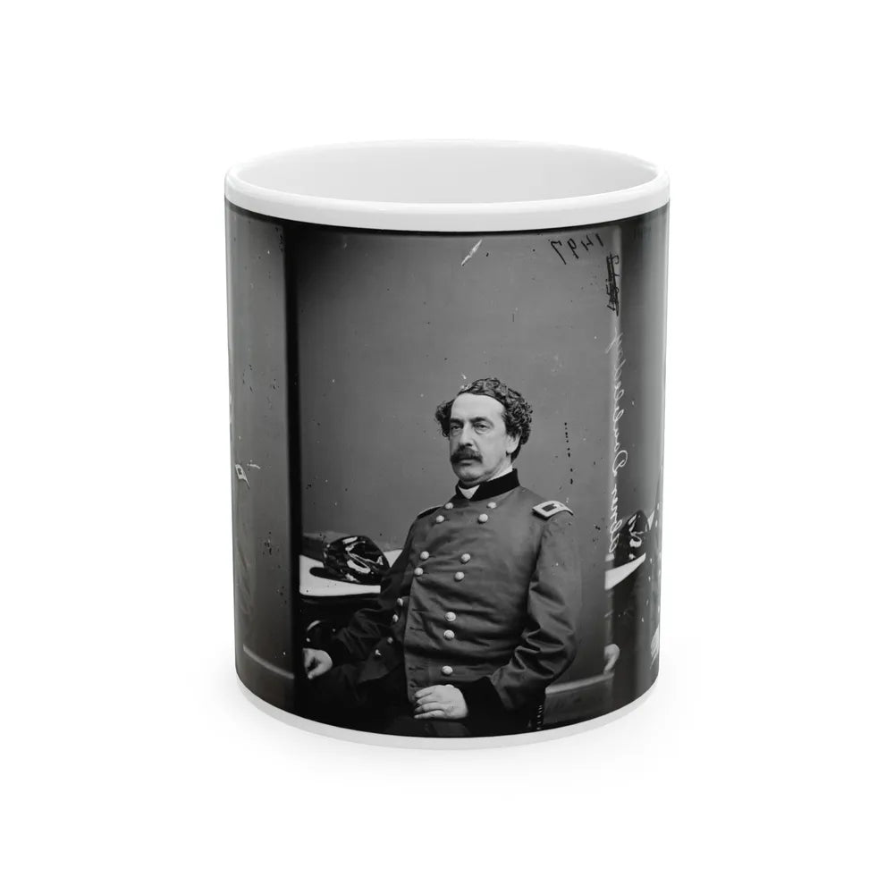 Portrait Of Brig. Gen. Abner Doubleday, Officer Of The Federal Army (Maj. Gen. From Nov. 29, 1862) (U.S. Civil War) White Coffee Mug-11oz-Go Mug Yourself