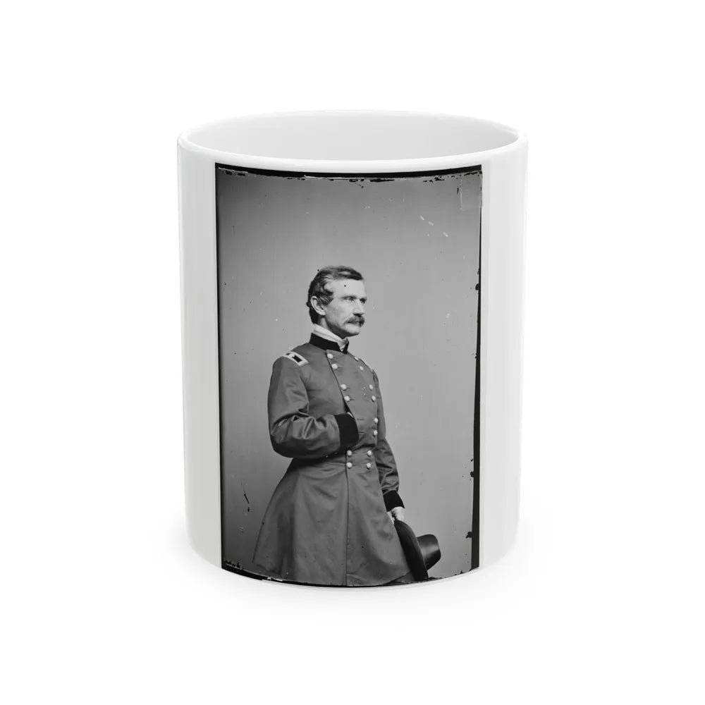 Portrait Of Brig. Gen. Andrew A. Humphreys, Officer Of The Federal Army (Maj. Gen. From July 8, 1863) (U.S. Civil War) White Coffee Mug-11oz-Go Mug Yourself