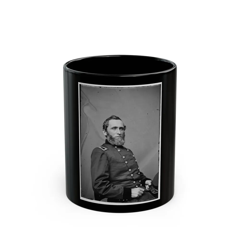 Portrait Of Brig. Gen. Benjamin M. Prentiss, Officer Of The Federal Army (Maj. Gen. From Nov. 29, 1862) (U.S. Civil War) Black Coffee Mug-11oz-Go Mug Yourself
