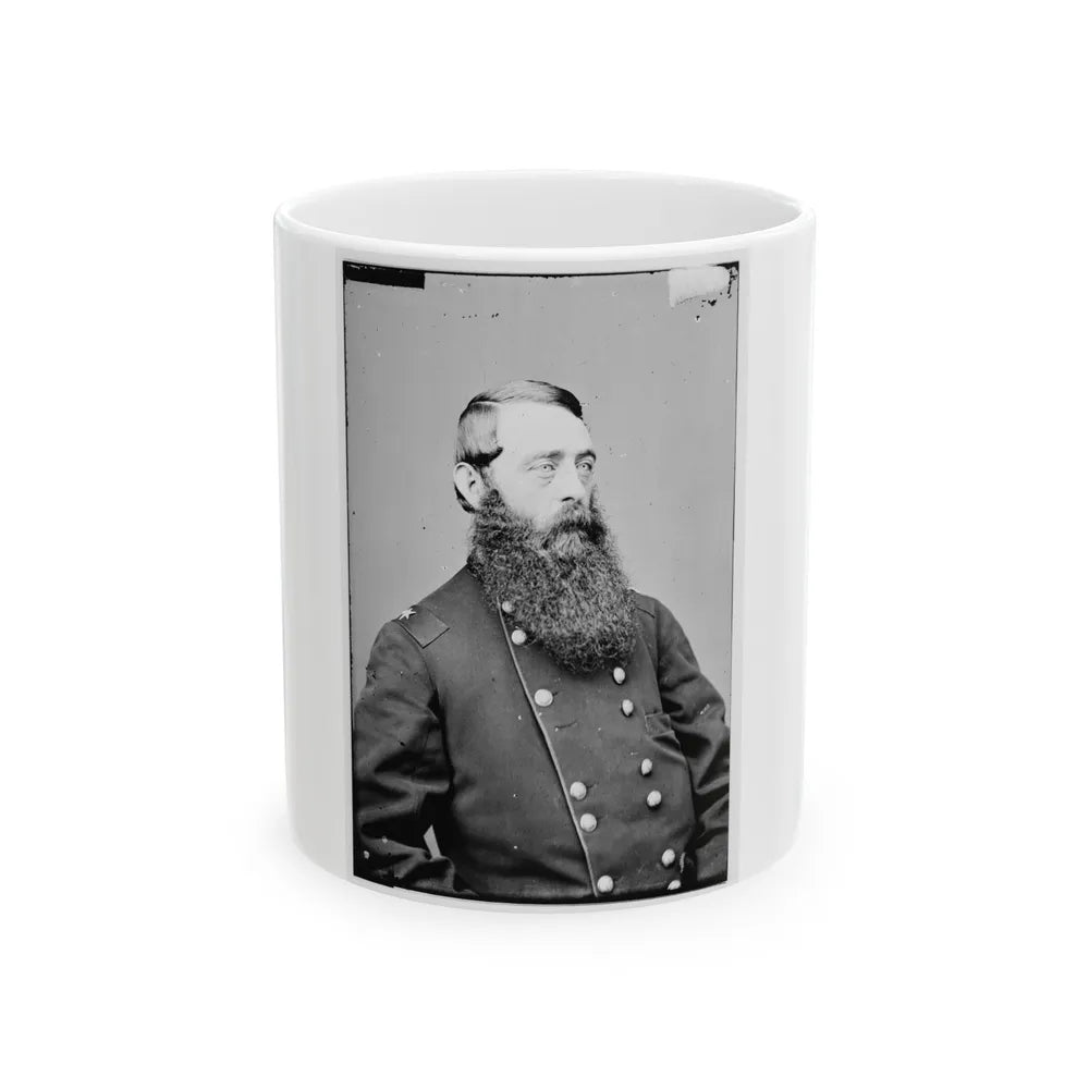 Portrait Of Brig. Gen. David Mcm. Gregg, Officer Of The Federal Army, (Maj. Gen. From Aug. 1, 1864) (U.S. Civil War) White Coffee Mug-11oz-Go Mug Yourself