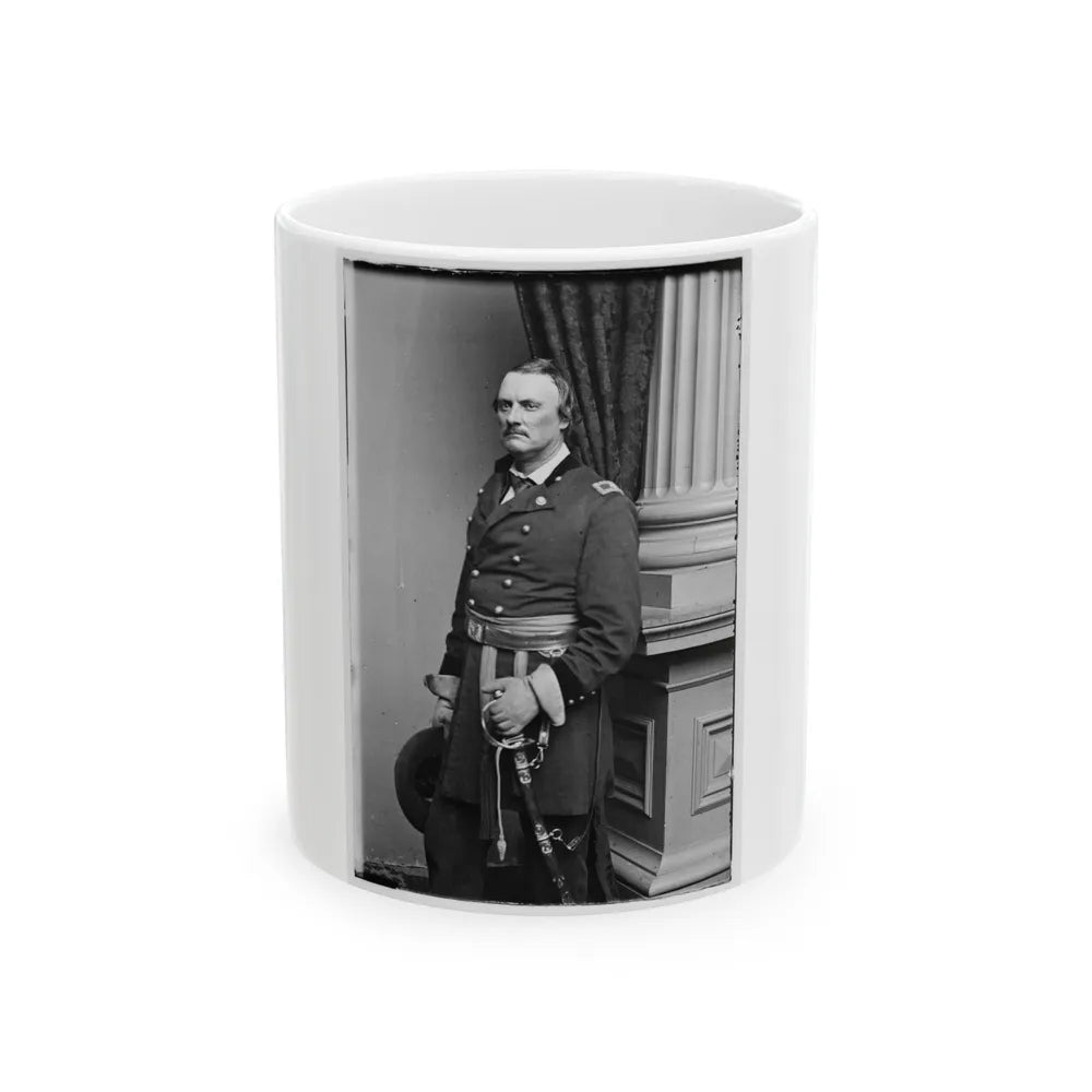 Portrait Of Brig. Gen. Israel B. Richardson, Officer Of The Federal Army (Maj. Gen. From July 4, 1862) (U.S. Civil War) White Coffee Mug-11oz-Go Mug Yourself