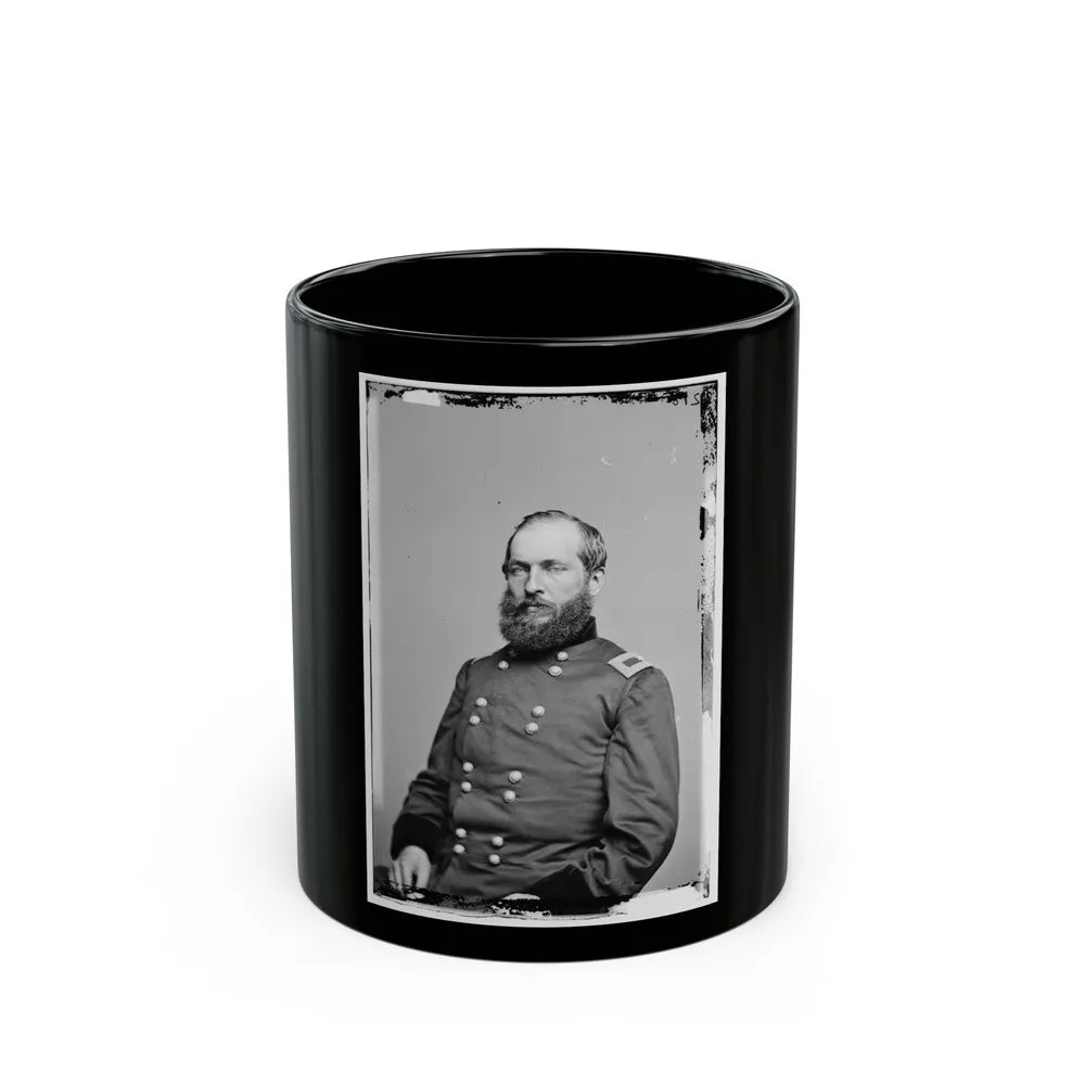 Portrait Of Brig. Gen. James A. Garfield, Officer Of The Federal Army (Maj. Gen. From Sept. 19, 1863) (U.S. Civil War) Black Coffee Mug-11oz-Go Mug Yourself