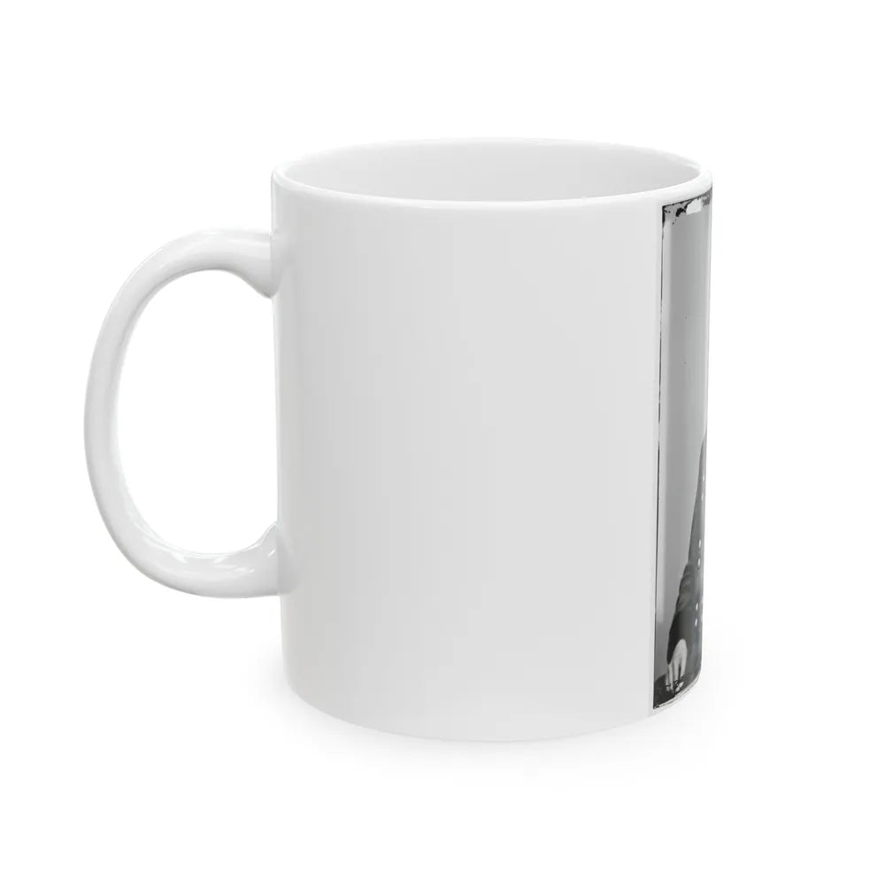 Portrait Of Brig. Gen. James A. Garfield, Officer Of The Federal Army (Maj. Gen. From Sept. 19, 1863) (U.S. Civil War) White Coffee Mug-Go Mug Yourself