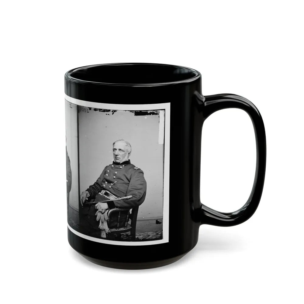 Portrait Of Brig. Gen. James S. Wadsworth, Officer Of The Federal Army (U.S. Civil War) Black Coffee Mug-Go Mug Yourself