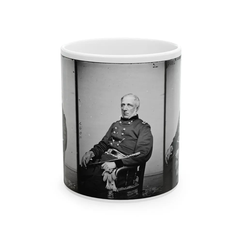 Portrait Of Brig. Gen. James S. Wadsworth, Officer Of The Federal Army (U.S. Civil War) White Coffee Mug-11oz-Go Mug Yourself