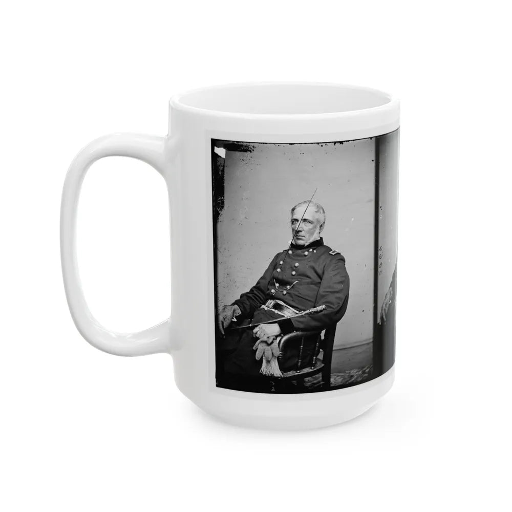 Portrait Of Brig. Gen. James S. Wadsworth, Officer Of The Federal Army (U.S. Civil War) White Coffee Mug-Go Mug Yourself